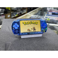Clear Blue - Upgraded Modded Hacked PlayStation Portable With Games USB Charger, Battery, & Memory Stick - Ready to pick up and play!