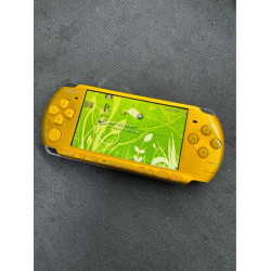 Yellow Gold - Upgraded Modded Hacked PlayStation Portable With Games USB Charger, Battery, & Memory Stick - Ready to pick up and play!
